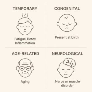 Infographic for Does Ptosis Ever Go Away Without Treatment?