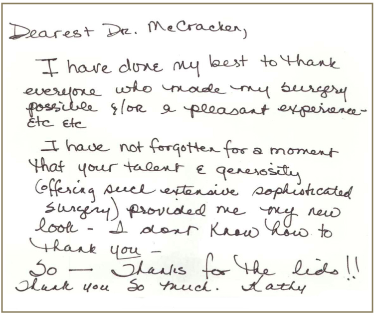 Letter 2 to Dr. Mccracken