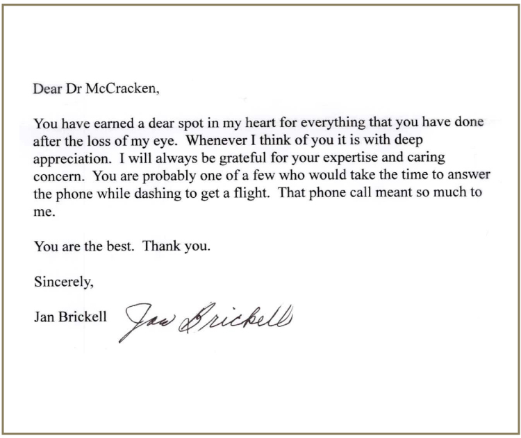 Letter 8 to Dr. Mccracken